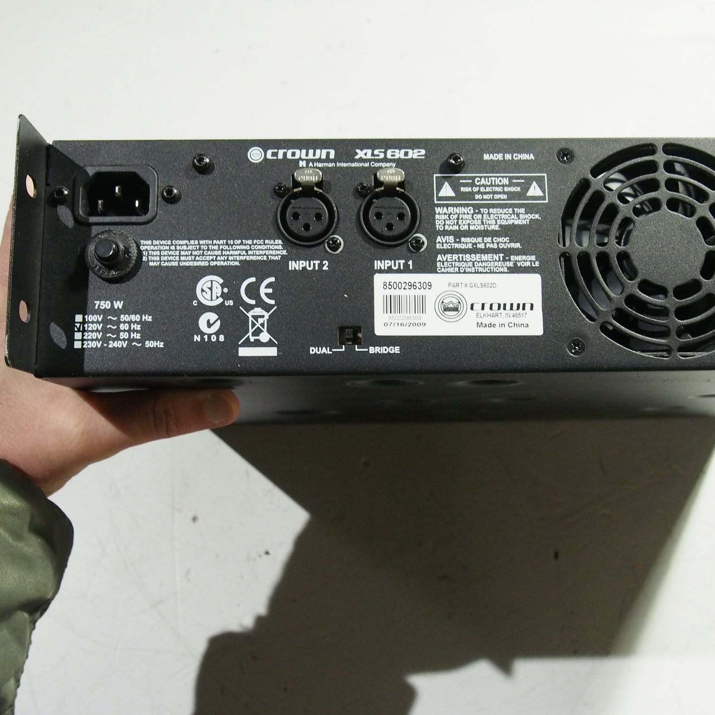 Crown XLS602 Power Amplifier